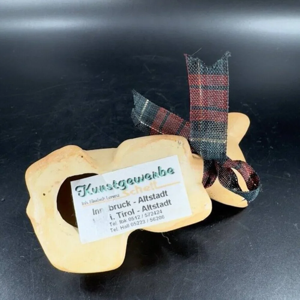 VINTAGE Kunstgewerbe Schett Ceramic Mouse Figurine Whimsical Sticker Elisabeth L